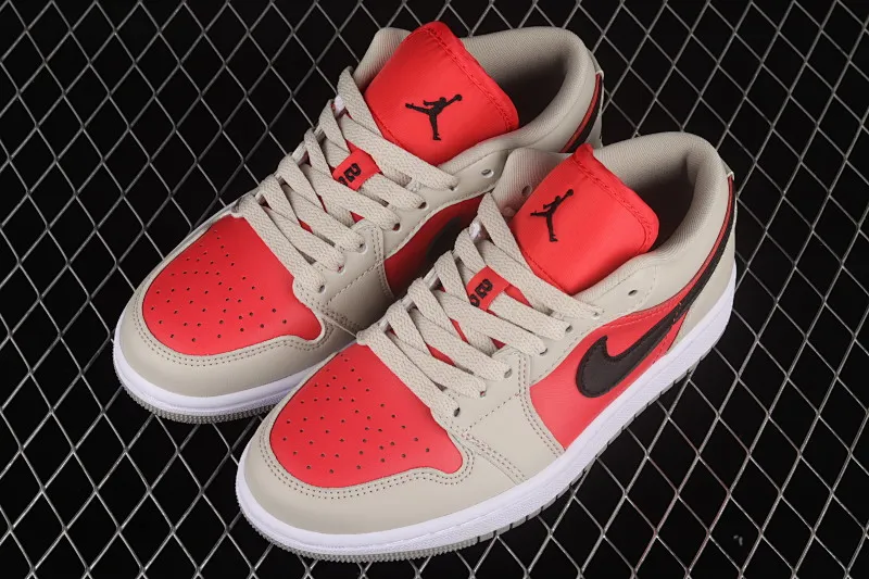 All categories Air Jordan Jordan series basketball shoes Air Jordan 1 Low Air Jordan 1 Low "Light Iron Ore" AJ1 Joe 1 siren red low-top cultural sneakers DC0774-060